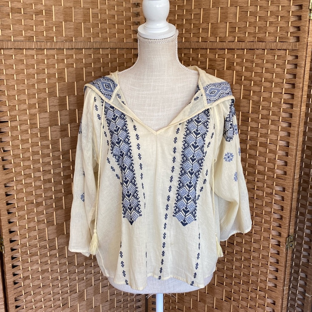 🎉 RALPH LAUREN DENIM SUPPLY EMBROIDERED TOP‼️